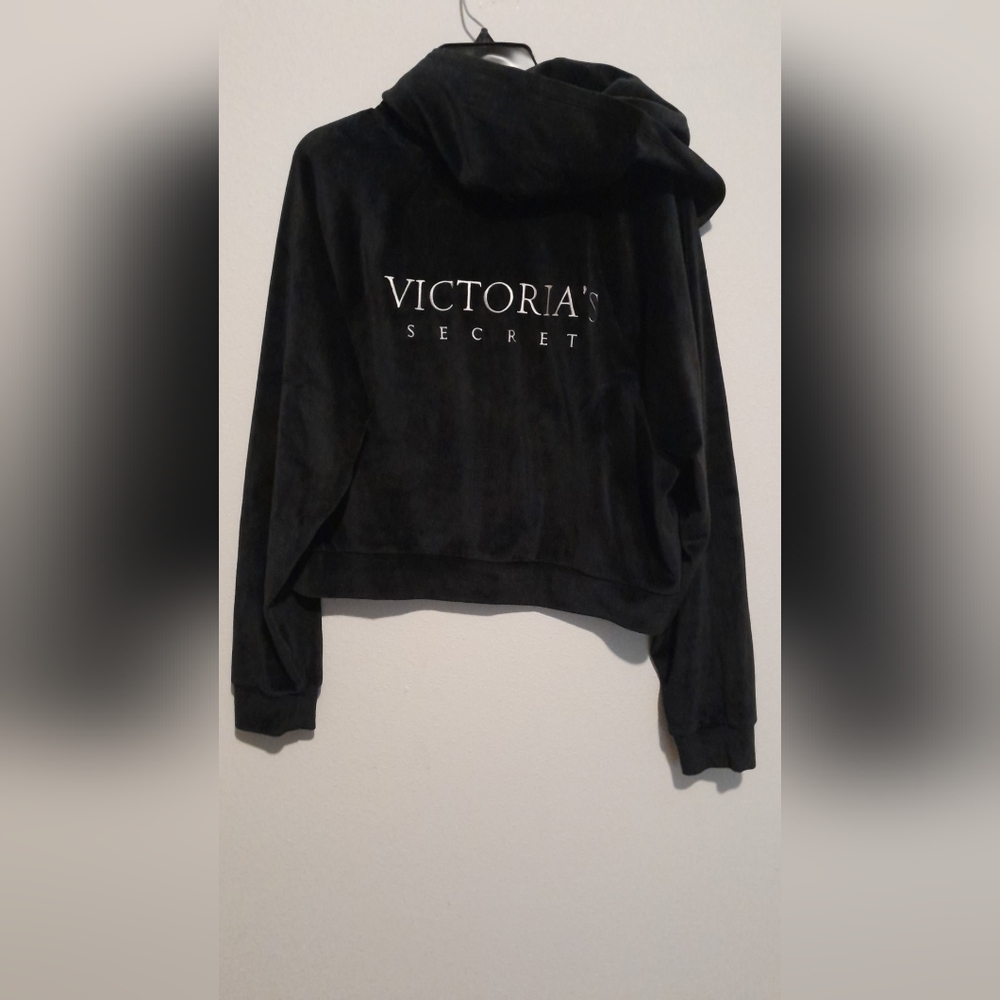Victoria's Secret Black Zip Hoodie